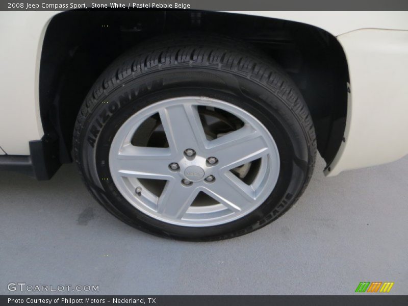 Stone White / Pastel Pebble Beige 2008 Jeep Compass Sport