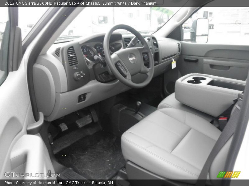 Summit White / Dark Titanium 2013 GMC Sierra 3500HD Regular Cab 4x4 Chassis
