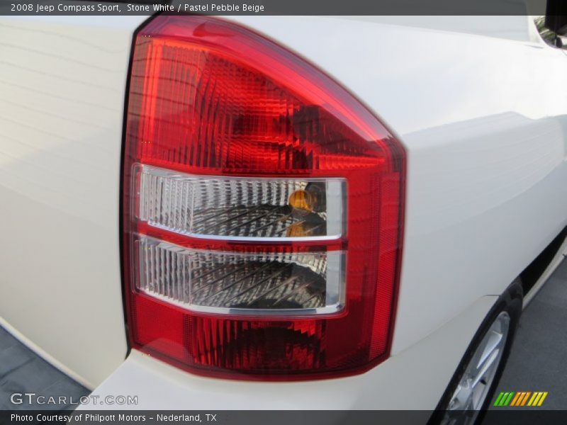 Stone White / Pastel Pebble Beige 2008 Jeep Compass Sport