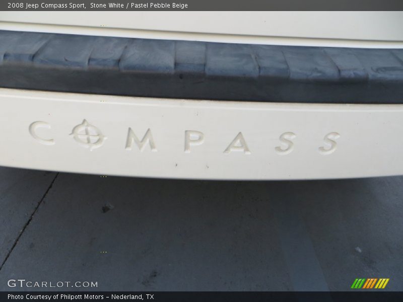Stone White / Pastel Pebble Beige 2008 Jeep Compass Sport