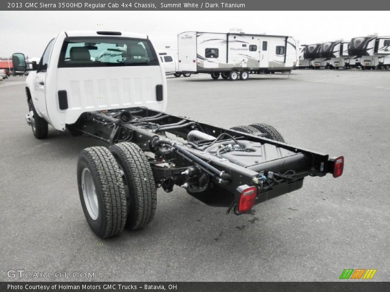 Summit White / Dark Titanium 2013 GMC Sierra 3500HD Regular Cab 4x4 Chassis