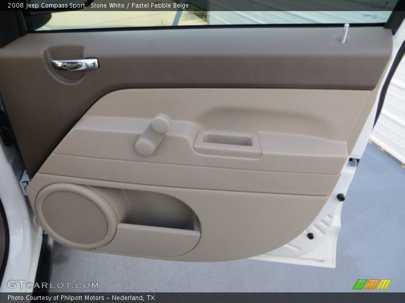 Stone White / Pastel Pebble Beige 2008 Jeep Compass Sport