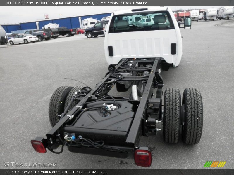 Summit White / Dark Titanium 2013 GMC Sierra 3500HD Regular Cab 4x4 Chassis