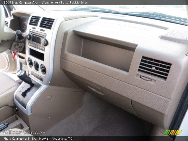 Stone White / Pastel Pebble Beige 2008 Jeep Compass Sport