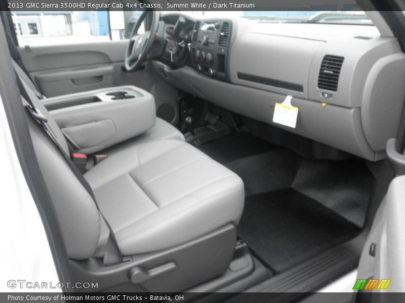Summit White / Dark Titanium 2013 GMC Sierra 3500HD Regular Cab 4x4 Chassis