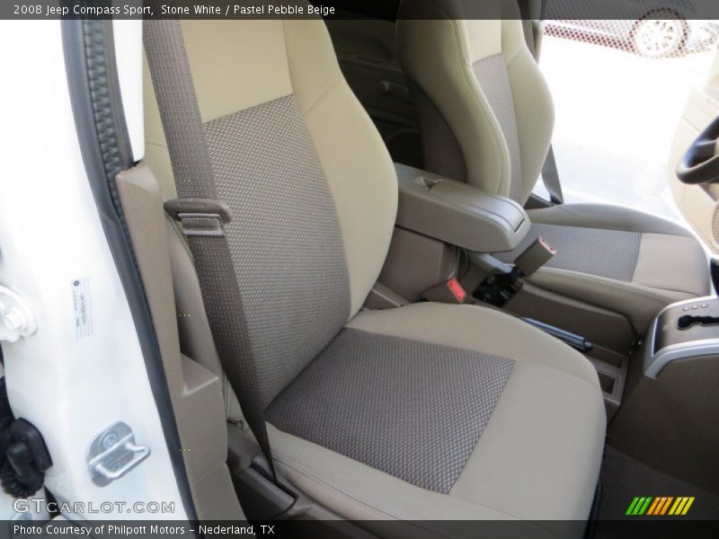 Stone White / Pastel Pebble Beige 2008 Jeep Compass Sport