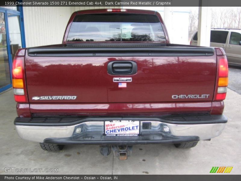 Dark Carmine Red Metallic / Graphite 1999 Chevrolet Silverado 1500 Z71 Extended Cab 4x4