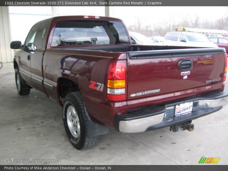 Dark Carmine Red Metallic / Graphite 1999 Chevrolet Silverado 1500 Z71 Extended Cab 4x4