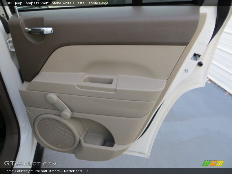 Stone White / Pastel Pebble Beige 2008 Jeep Compass Sport