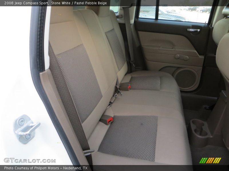 Stone White / Pastel Pebble Beige 2008 Jeep Compass Sport