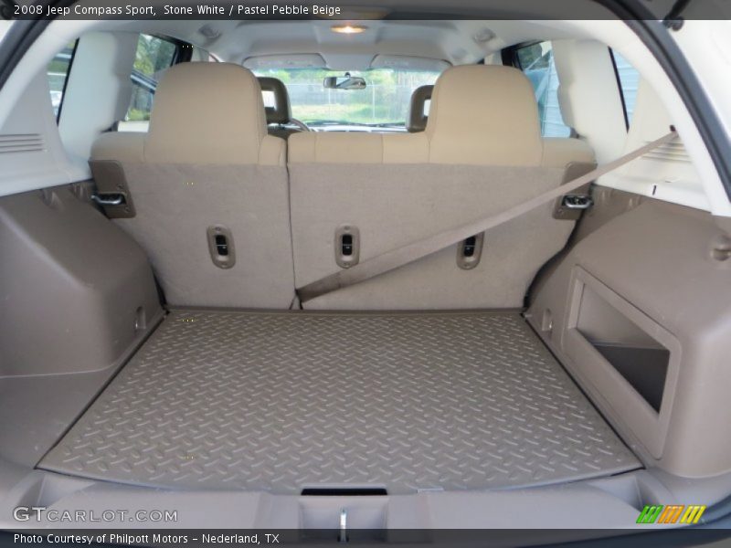Stone White / Pastel Pebble Beige 2008 Jeep Compass Sport