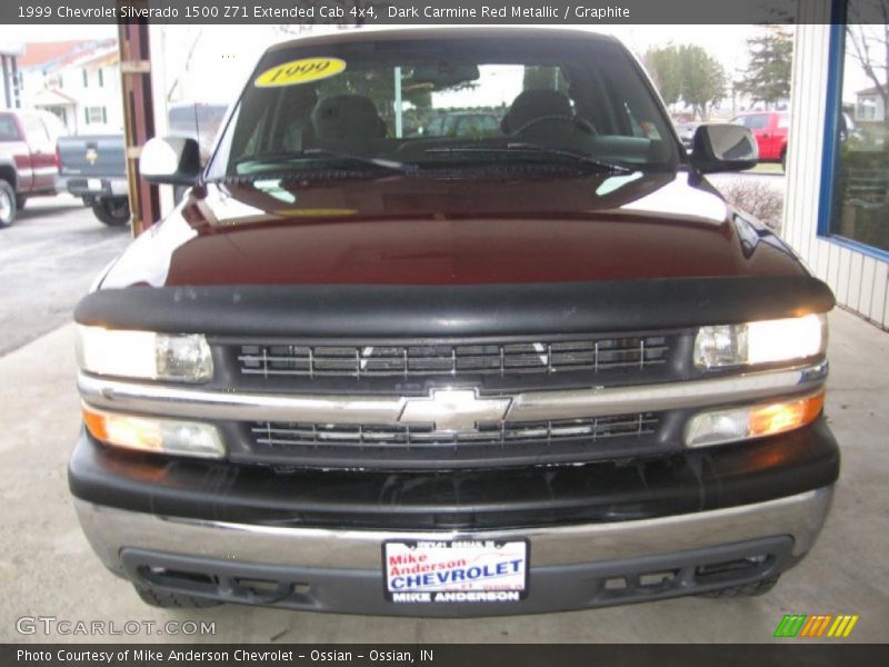 Dark Carmine Red Metallic / Graphite 1999 Chevrolet Silverado 1500 Z71 Extended Cab 4x4