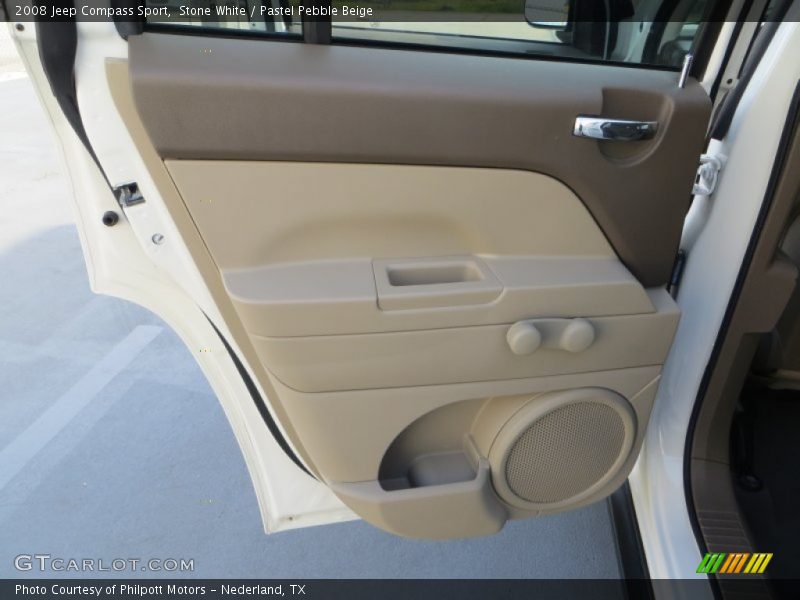 Stone White / Pastel Pebble Beige 2008 Jeep Compass Sport