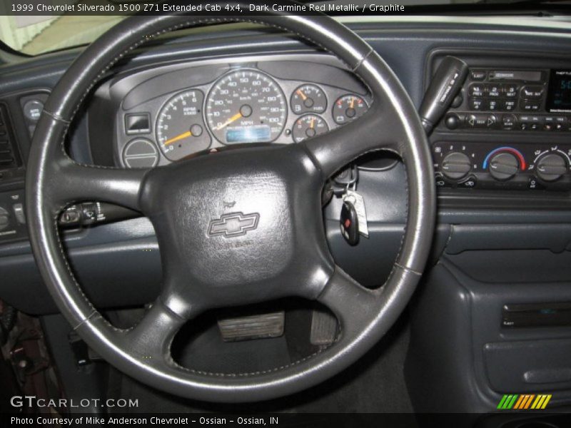 Dark Carmine Red Metallic / Graphite 1999 Chevrolet Silverado 1500 Z71 Extended Cab 4x4