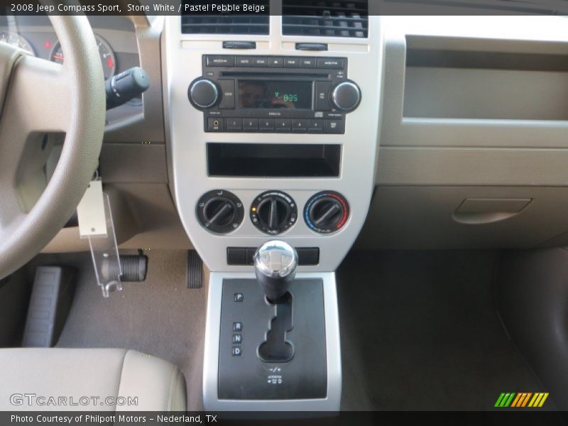 Stone White / Pastel Pebble Beige 2008 Jeep Compass Sport