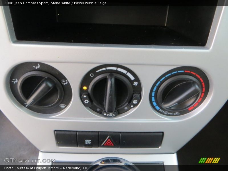 Stone White / Pastel Pebble Beige 2008 Jeep Compass Sport