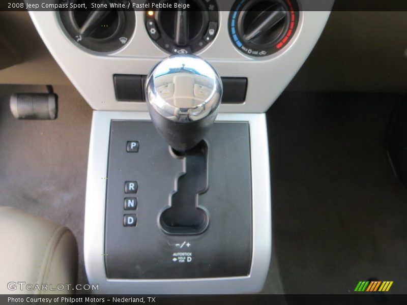 Stone White / Pastel Pebble Beige 2008 Jeep Compass Sport