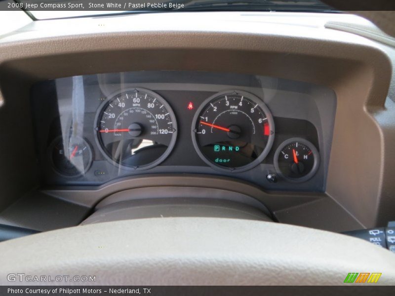 Stone White / Pastel Pebble Beige 2008 Jeep Compass Sport