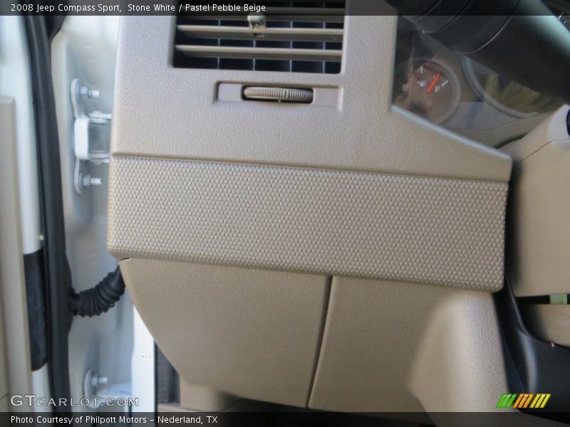 Stone White / Pastel Pebble Beige 2008 Jeep Compass Sport