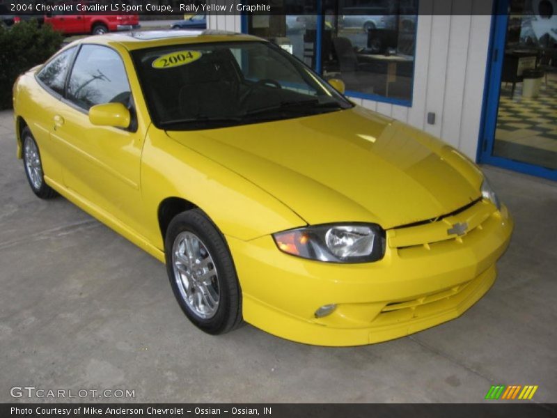 Rally Yellow / Graphite 2004 Chevrolet Cavalier LS Sport Coupe