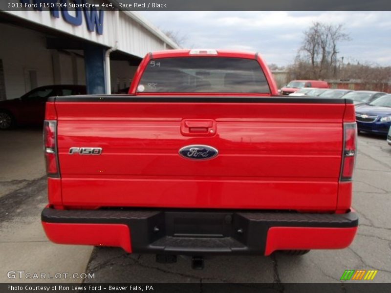 Race Red / Black 2013 Ford F150 FX4 SuperCrew 4x4