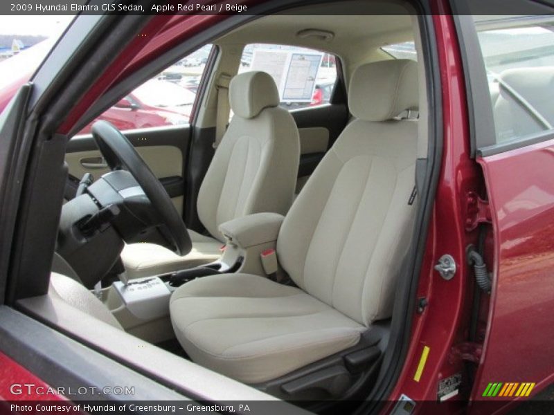 Apple Red Pearl / Beige 2009 Hyundai Elantra GLS Sedan