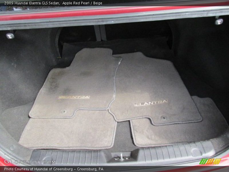 Apple Red Pearl / Beige 2009 Hyundai Elantra GLS Sedan