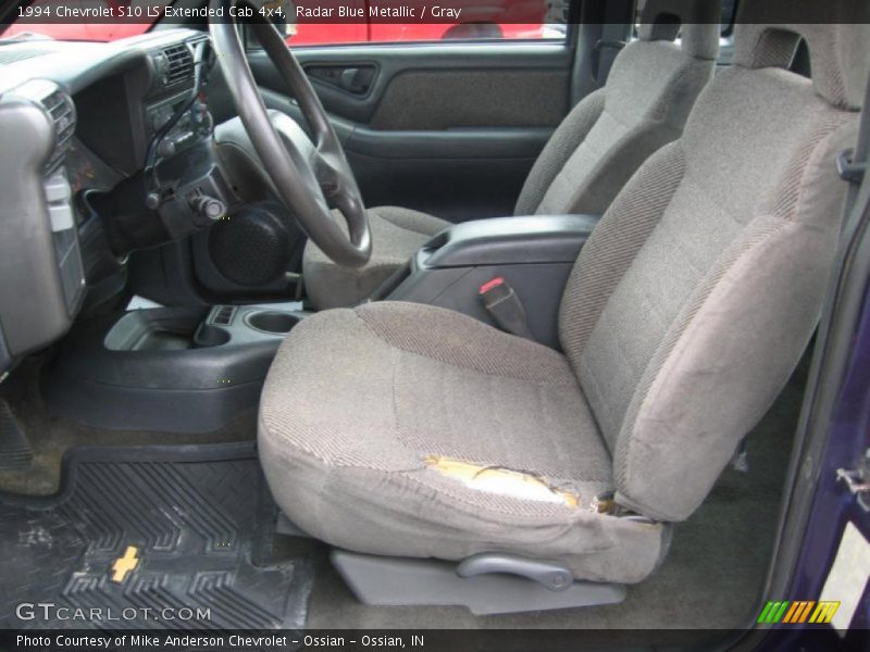  1994 S10 LS Extended Cab 4x4 Gray Interior