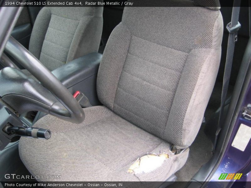 Radar Blue Metallic / Gray 1994 Chevrolet S10 LS Extended Cab 4x4