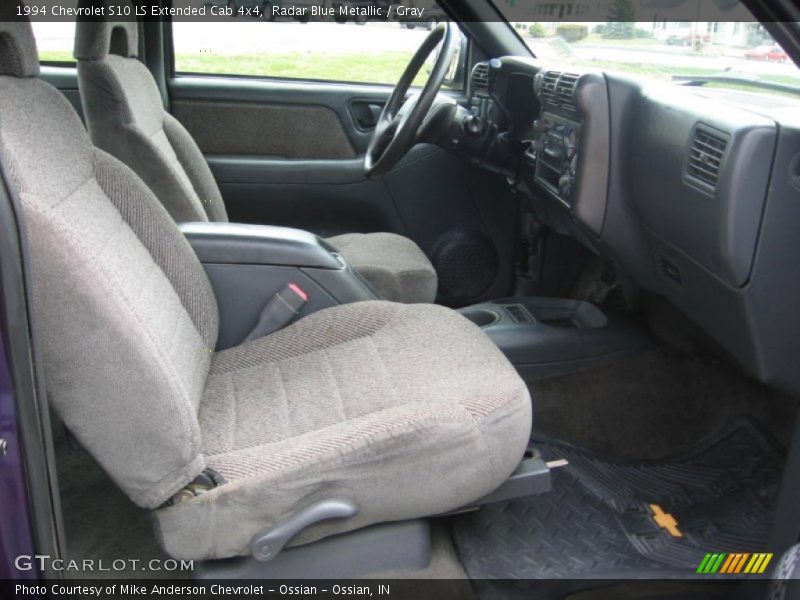 Radar Blue Metallic / Gray 1994 Chevrolet S10 LS Extended Cab 4x4