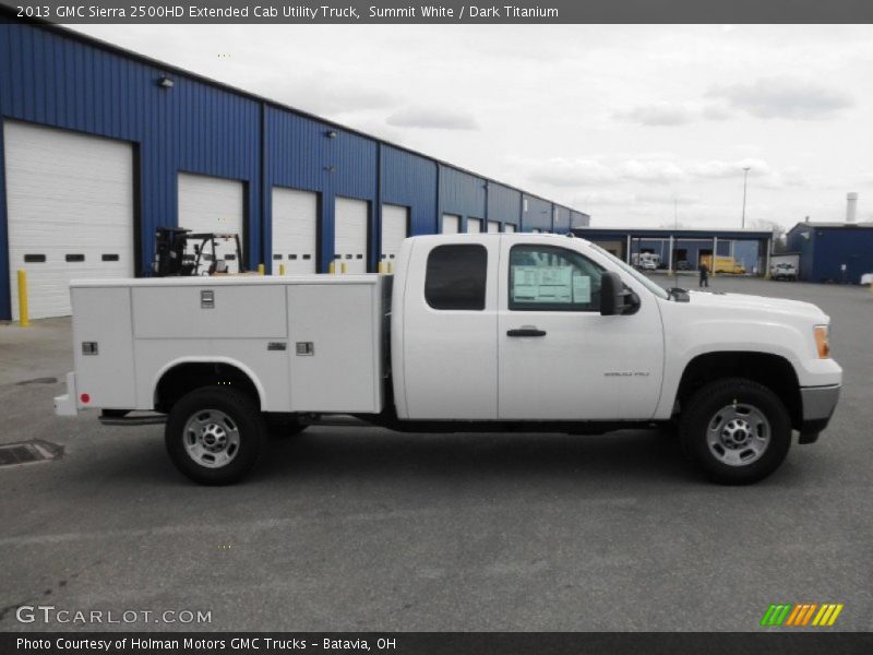 Summit White / Dark Titanium 2013 GMC Sierra 2500HD Extended Cab Utility Truck