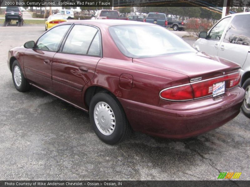 Bordeaux Red Pearl / Taupe 2000 Buick Century Limited