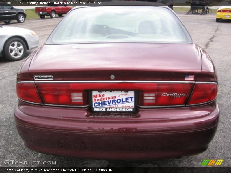 Bordeaux Red Pearl / Taupe 2000 Buick Century Limited