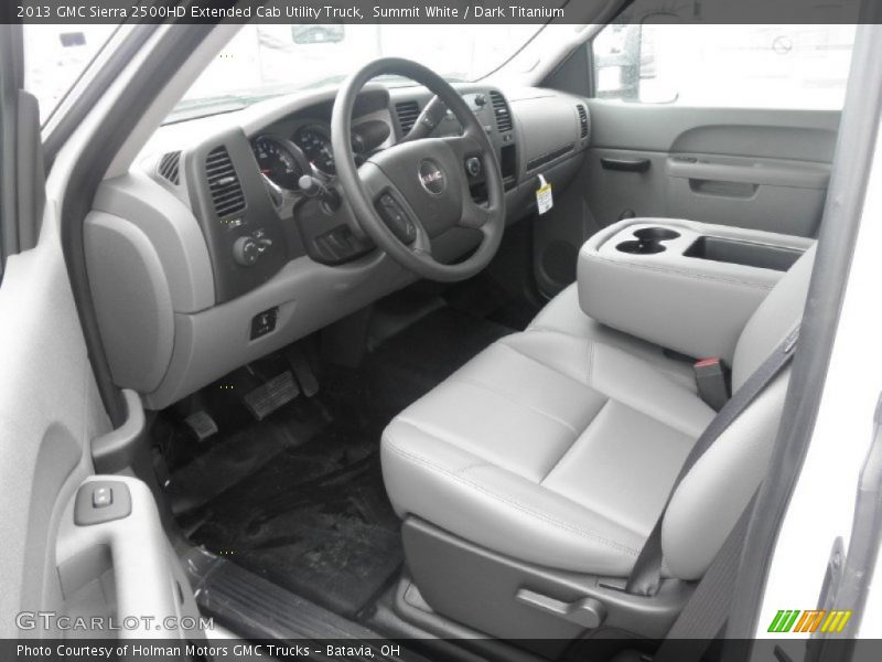 Summit White / Dark Titanium 2013 GMC Sierra 2500HD Extended Cab Utility Truck