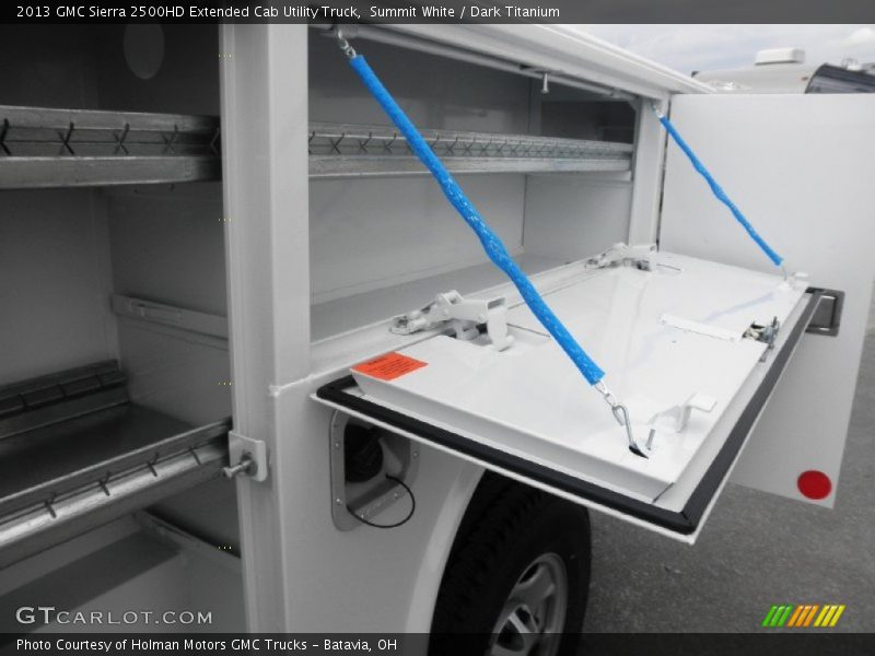 Summit White / Dark Titanium 2013 GMC Sierra 2500HD Extended Cab Utility Truck