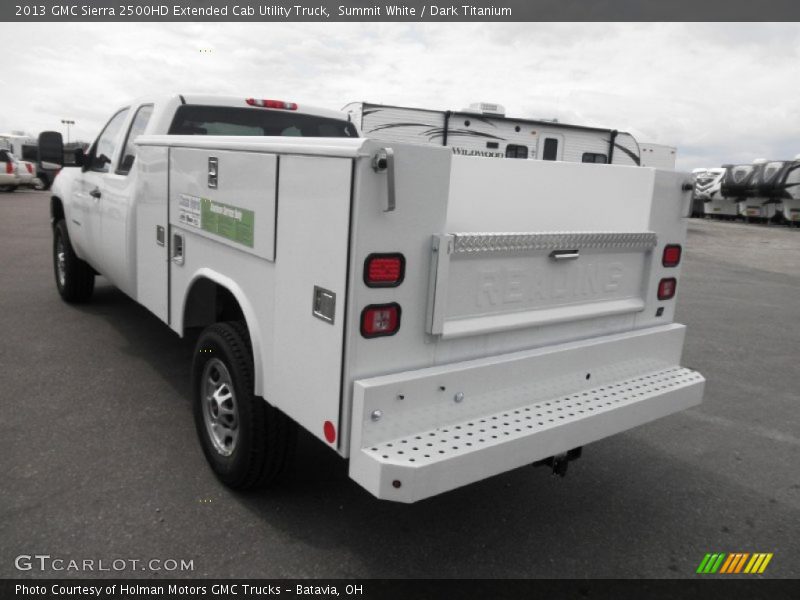 Summit White / Dark Titanium 2013 GMC Sierra 2500HD Extended Cab Utility Truck