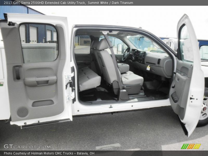 Summit White / Dark Titanium 2013 GMC Sierra 2500HD Extended Cab Utility Truck