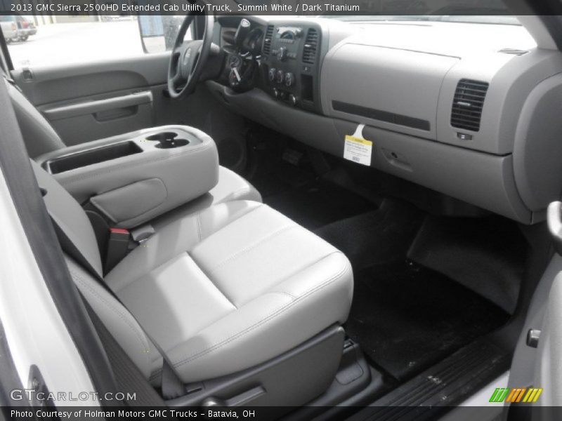 Summit White / Dark Titanium 2013 GMC Sierra 2500HD Extended Cab Utility Truck