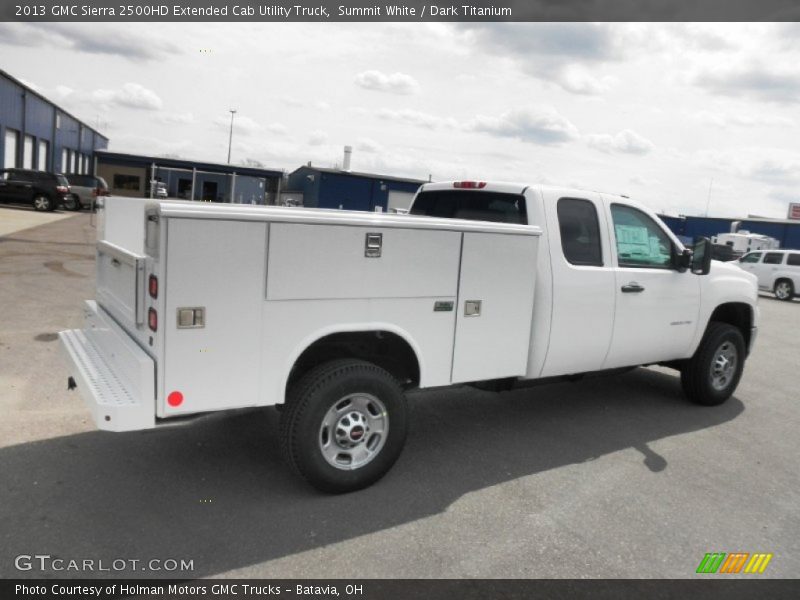 Summit White / Dark Titanium 2013 GMC Sierra 2500HD Extended Cab Utility Truck