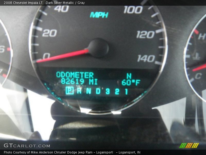 Dark Silver Metallic / Gray 2008 Chevrolet Impala LT