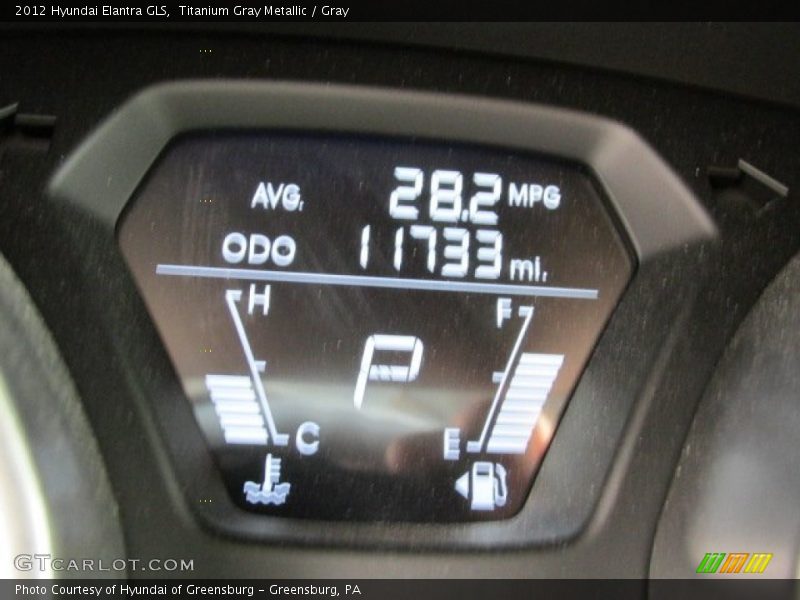 Titanium Gray Metallic / Gray 2012 Hyundai Elantra GLS