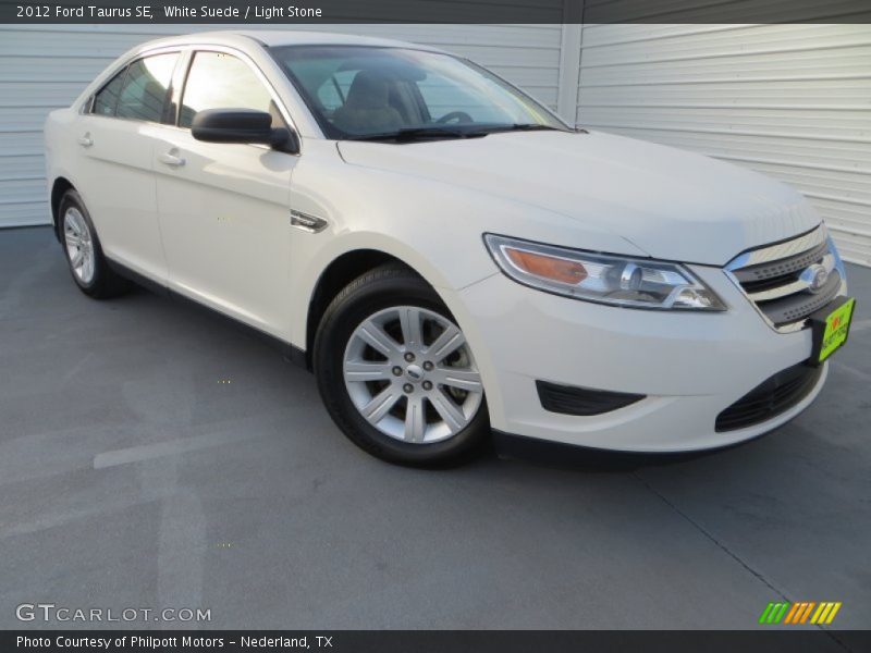 White Suede / Light Stone 2012 Ford Taurus SE