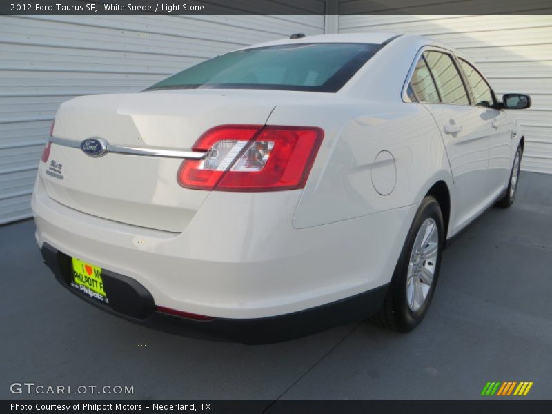 White Suede / Light Stone 2012 Ford Taurus SE