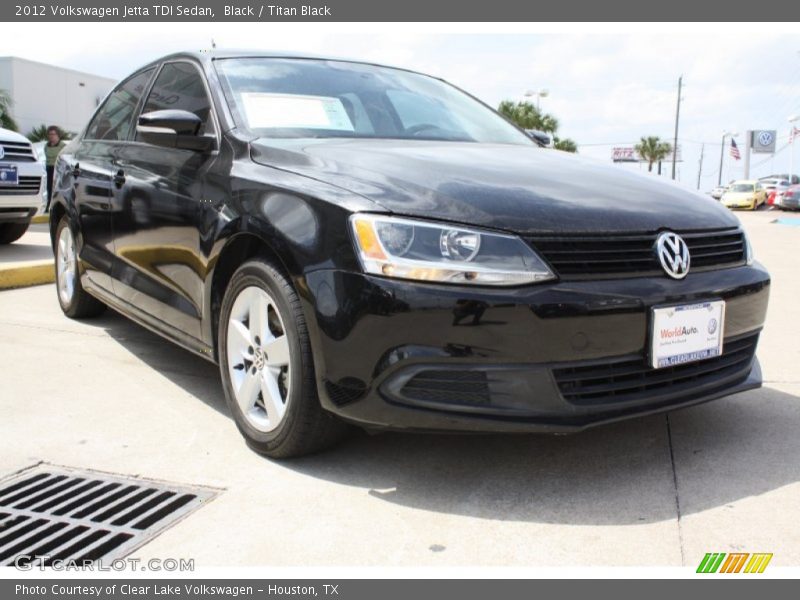 Black / Titan Black 2012 Volkswagen Jetta TDI Sedan