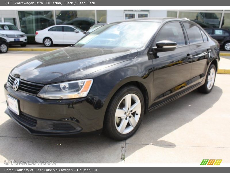 Black / Titan Black 2012 Volkswagen Jetta TDI Sedan