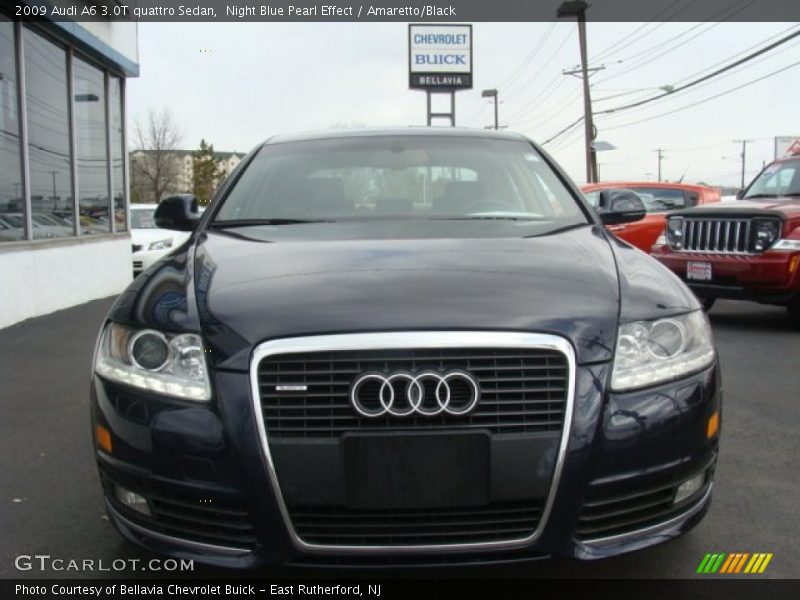 Night Blue Pearl Effect / Amaretto/Black 2009 Audi A6 3.0T quattro Sedan