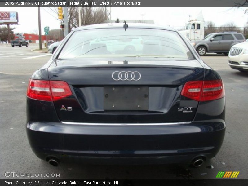 Night Blue Pearl Effect / Amaretto/Black 2009 Audi A6 3.0T quattro Sedan