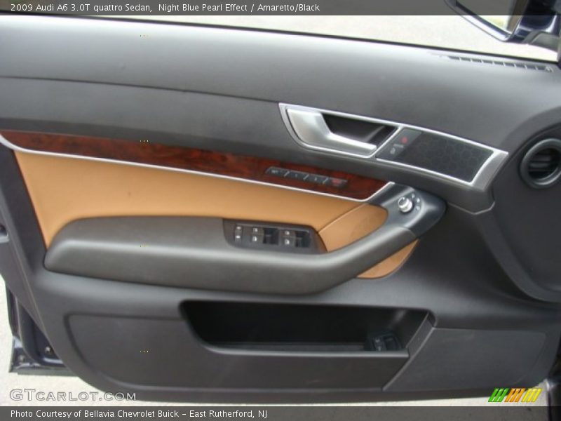 Night Blue Pearl Effect / Amaretto/Black 2009 Audi A6 3.0T quattro Sedan