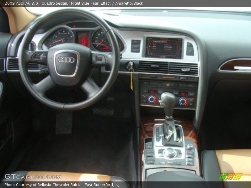 Night Blue Pearl Effect / Amaretto/Black 2009 Audi A6 3.0T quattro Sedan