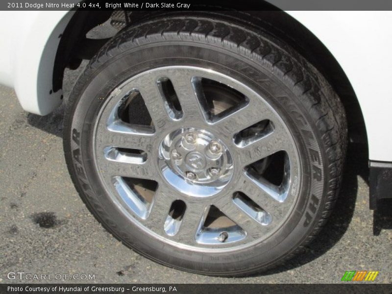 Bright White / Dark Slate Gray 2011 Dodge Nitro Heat 4.0 4x4